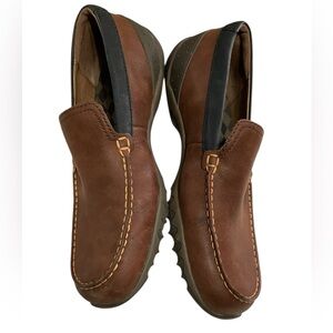 Merrell Loafers Men's 8.5 Throttle Moc Mid Brown Leather Casual Comfort 886040